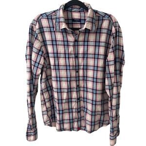 UNTUCKit Men's Size M Classic Long-Sleeve Button-Down Plaid Shirt Dadcore